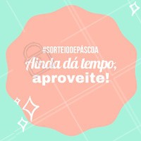 Sabia que está rolando um sorteio de Páscoa no nosso instagram?
Corre, ainda dá tempo de participar!
Sorteio dia:
#sorteio #ahazou #abril #pascoa