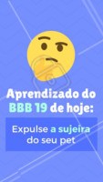 Olha o BBB fazendo a gente refletir 😂 #pet #ahazou #bbb #engracado