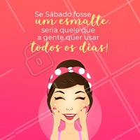 Sábado já é bom, mas um sábado na manicure é PERFEITO! 😍 Agende seu horário! #sabado #manicure #ahazou #unhas #beleza