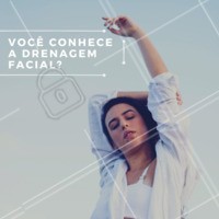 Começamos o dia com uma dica pra você: venha fazer drenagem facial. Ela deixa a pele mais firme, oxigena os tecidos e combate o envelhecimento. Só benefícios! #dicas #ahazouestetica