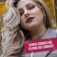 Conquiste aquele loiro tão sonhado! #cabelos #ahazou #loiros