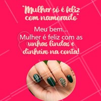 Uma unha bem feita é o que faz uma mulher feliz de verdade 😂 #unhas #ahazou #manicure #engracado