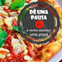 Que tal dar uma pausa na sua rotina? 🖐 #pizzaria #ahazoutaste #pizza