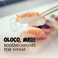 Não vai perder essa promo né? 😱 Se vira nos trinta e chama os amigos pra um rodízio! #rodiziojapones #ahazoutaste #promoçao #comidajaponesa