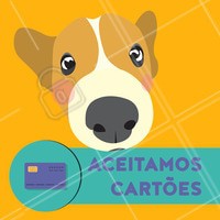 Pensando em facilitar o pagamento para nossos clientes, estamos aceitando cartões de crédito e débito. 🐾 #cartaodecredito #pagamentofacilitado #ahazoupet #clientevip