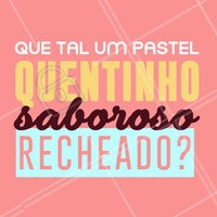 Hmmm bateu vontade? #pastel #ahazoutaste #pasteis