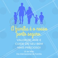 Celebre este dia ao lado da sua família, o seu bem mais precioso! 🤗 #diadafamilia #ahazou #amor #familia #amo