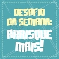 O desafio está lançado! Agora é com você! #ahazou #motivacional #frases