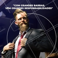 Para manter a barba bem cuidada é essencial invistir em produtos como shampoos, óleos e balm específico para os fios. 🧔 #barba #barbearia #ahazou #barbershop