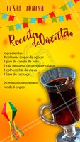 Eita Trem Bão Sô! Chegou a época de Festa Junina 🎉 Que tal experimentar um quentão caseiro? Confere só a receita que separamos para você! #festajunina #ahazoutaste #quentao #saojoao