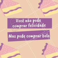 Você não pode comprar felicidade, mas pode comprar bolo...que é a mesma coisa 🍰😋
📞 Vem ser feliz fazendo sua encomenda das nossas delicias.
#bolo #amobolo #ahazoutaste #doces