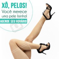 Uma pele lisinha não acontece por acaso, mas sim, marcando um horário! Vem pra cá! #depilacao #ahazou #pelelisinha