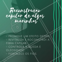Olha só os benefícios que a reconstrução de algas pode trazer para as suas madeixas! Agende seu horário e venha cuidar dos fios!
#reconstrucao #ahazou #cabelo #reconstucaodealgas