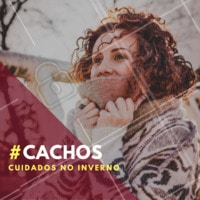 Faça tratamentos rápidos para cuidar dos cachos no inverno. Durante seu banho mesmo, lave a cabeça (de preferência com água morna para não tirar o brilho dos fios), e em seguida, enxague e aplique o produto de acordo com a etapa do cronograma que você irá cumprir (hidratação, nutrição, reconstrução). Desta forma você não pula o dia do cronograma por conta do frio e o feito é o mesmo! 😉 #dicasinverno #ahazoucabelos #cronograma