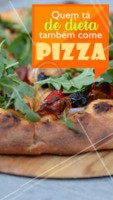Não precisa se preocupar com a dieta! A gente tem uma pizza especial para você! 🍕 #pizza #ahazoutaste #pizzaria