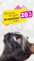 Essa semana é totalmente deles! 😻 Aproveite a semana especial de descontos para surpreender o seu bb com acessórios e brinquedinhos novos! 💕 #semanadogato #ahazoupet #promocao #petshop