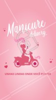 Nunca foi tão fácil ficar com as unhas impecáveis! 💅 Agende um horário agora mesmo! #manicure #unhas #ahazou #manicuredelivery #atendimentoemdomicilio