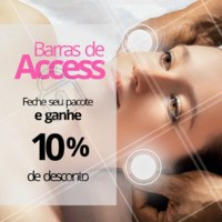 Feche um pacote de (X) sessões e ganhe um desconto especial! Dê um upgrade em sua vida ✨ #barrasdeaccess #ahazou #terapiacomplementar #saude #bemestar