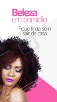 Você mais linda no conforto da sua casa! Marque um horário agora mesmo 👸 #cabelo #atendimentoemdomicilio #ahazou #convite