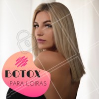 O Botox Capilar proporciona redução de volume, tratando os fios. Recupera os fios danificados e repõe massa, além de fechar as cutículas, mantendo os ativos dentro dos fios, ideal para loiras, que sofrem mais com o ressecamento. #botoxcapilar #ahazou #cabelosloiros
