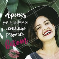 Dê destaque a beleza de seu sorriso com um bom batom! #batom #make #maquiagem #ahazoumake #ahazou