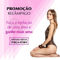 Eu ouvi promoção? 😱 Corre porque é apenas nesta terça, viu? 😉 #promocao #ahazou #epilacao #tercafeira