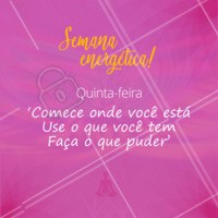 Acredite que você é capaz de conquistar tudo o que você deseja! ✨ #quintafeira #energias #ahazou #positvidade