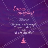Você é capaz de correr atrás dos seus sonhos e realizá-los! ✨ #sabado #energias #ahazou #positvidade