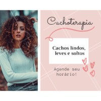 Vem cuidar dos cachos com que entende! Agende seu horário! 😘 #cacheada #ahazou #cachos