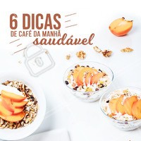 Não sabe o que comer de manhã e acaba indo sempre pro pão, bolacha e doces? 🙈 Fica a dica de 6 cafés da manhã bem mais saudáveis:
1) Crepioca com chia
2) Aveioca recheada com atum
3) Sanduíche de atum com cenoura
4) Aveia com banana e canela
5) Crepioca recheada com frango desfiado
6) Pasta de amendoim com banana
#saude #alimentacao #ahazou #bemestar