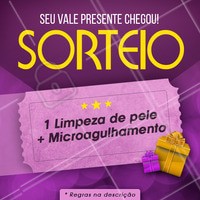FOTO OFICIAL!!!
O natal está chegando, e pensando nisso preparamos um presente especial pra vocês 🎁
Estamos sorteando: 1 Limpeza de pele + Microagulhamento, pra você aproveitar seu final de ano ainda mais linda!
.
Para participar é fácil, é só seguir as regras abaixo:
1⃣ Curta a foto oficial
2⃣ Siga nosso instagram @______
3⃣ Marque 3 amigos nos comentários.
.
📆 O RESULTADO SERÁ NO DIA ___
.
🚨 O seu perfil deverá estar desbloqueado (aberto) no dia do sorteio.
.
⛔Não é permitido marcar fã clubes, empresas, celebridades e perfis fakes.
.
BOA SORTE 🍀
.
#sorteio #nataldabeleza #presentino #bandbeauty #ahazou #natal #reveillon #esteticafacial