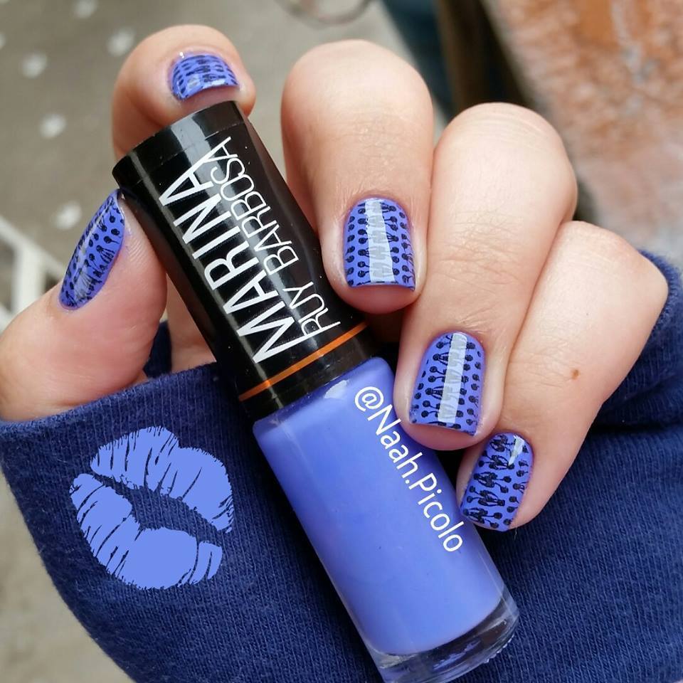 Unhas Decoradas Esmaltação + Carimbada. unha manicure e pedicure