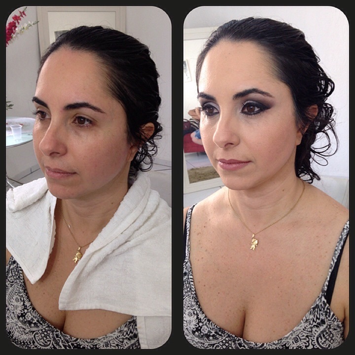 Antes e depois - casamento maquiagem  maquiador(a) designer de sobrancelhas micropigmentador(a) assistente maquiador(a)