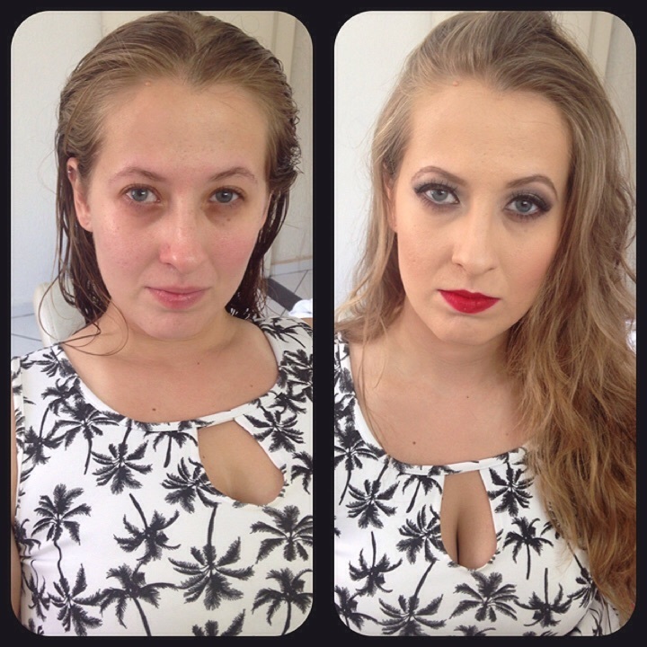 Antes e depois maquiagem maquiagem  maquiador(a) designer de sobrancelhas micropigmentador(a) assistente maquiador(a)