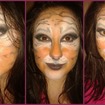 Maquiagem artística tigre