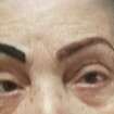 Sobrancelha com e sem a henna