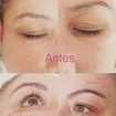 Designer de sobrancelhas com henna Alguns fios de cílios fio a fio