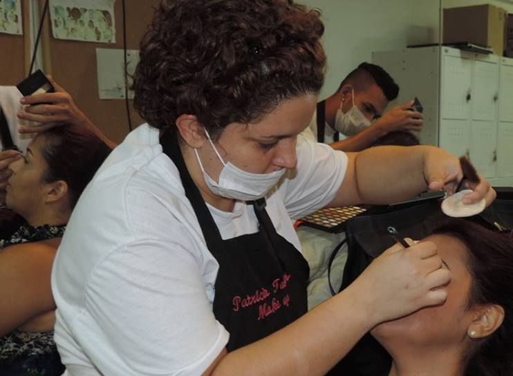 Evento Senac, para o mês das mulheres. maquiagem maquiador(a)