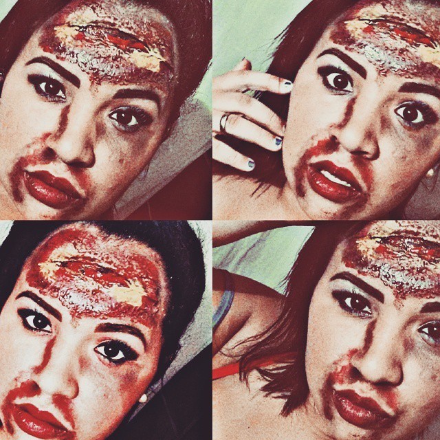 Machucados halloween, festa á fantasia, artística, zombie maquiagem  maquiador(a)
