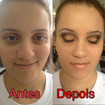 make upMaquiagem realizada durante o curso de maquiador profissonal no instituto embelleze.