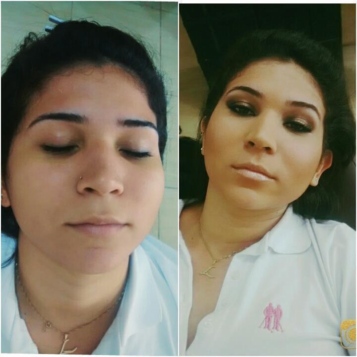 Maquiagem Preto com Dourado cabeleireiro(a)