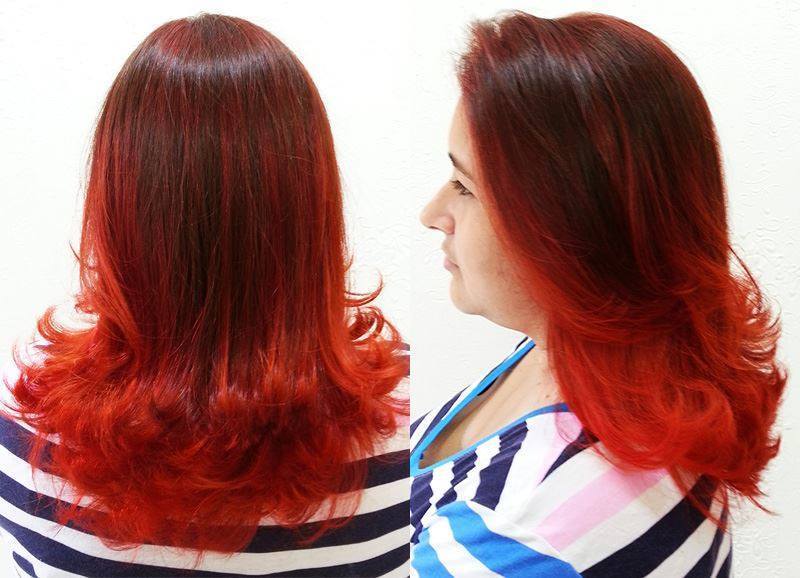 Coloração Vermelho vibrante cabeleireiro(a)