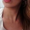 Make roxa e batom coralDelineado duplo gliterinado!