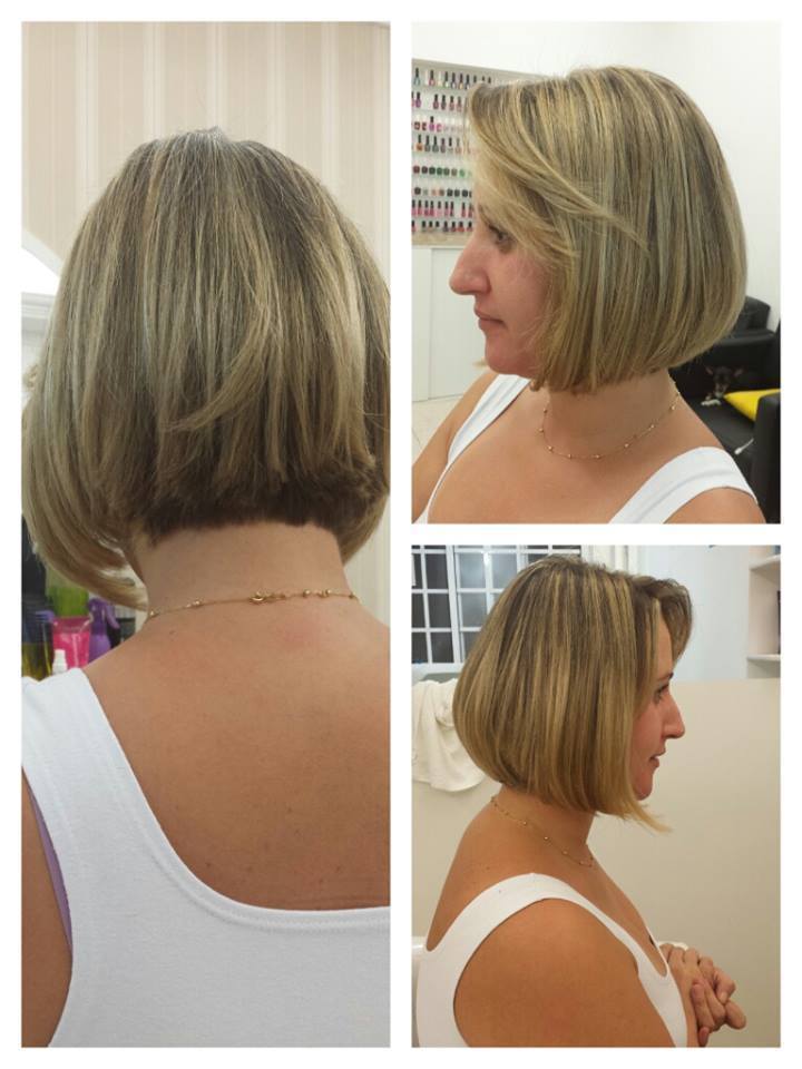 Chanel com Lateral Alongada Pra deixar diferente do tradicional, optamos por uma versão com as laterais alongadas! corte curto,  cabelo  cabeleireiro(a)