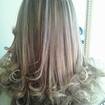 mechas no papelpintei o cabelo da cliente de louro escuro e fiz as mechas no papel um pouco grossa,tonalizei,hidratei e escovei..,