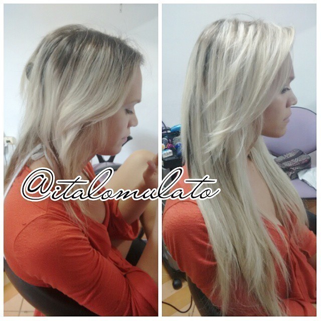 @Kimberlyromay Retoque de mechas e manutenção de alongamento com ponto americano cabeleireiro(a)
