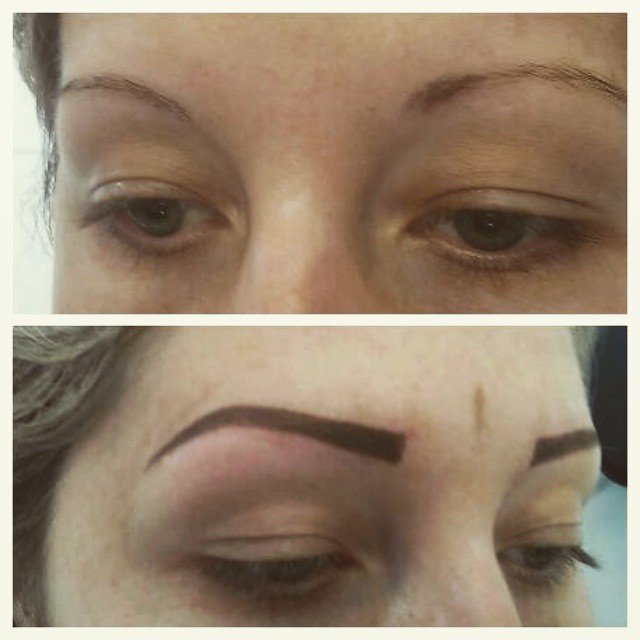 Trabalho de dermopigmentaçao antes e depois maquiador(a) dermopigmentador(a) designer de sobrancelhas auxiliar cabeleireiro(a)