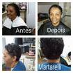 Corte feminino afroCorte com tesoura