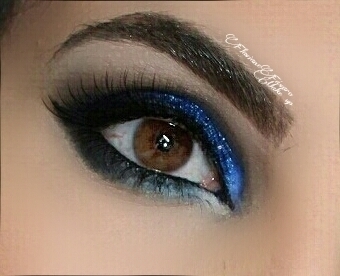 olho azul para festa maquiador(a)