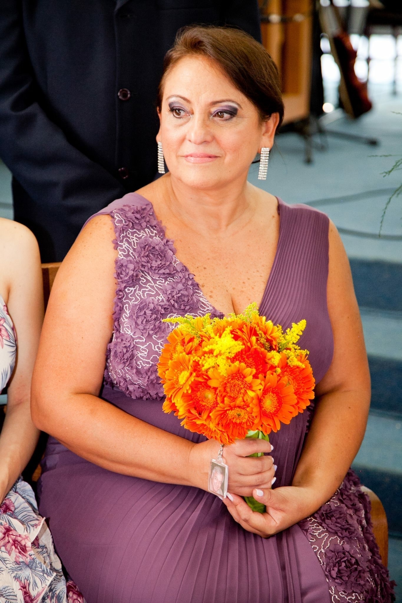 Célia Reis - Sombra Degradê Roxo - mãe da noiva Samara Reis (2014) maquiador(a)